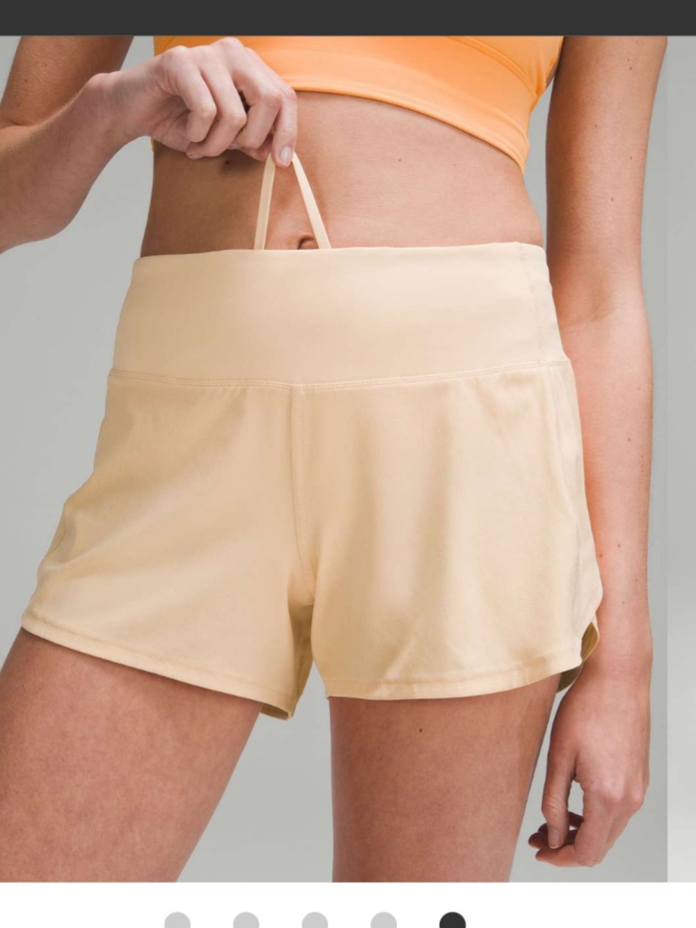 Lululemon Speed Up Mid-Rise Lined Shorts - summer glow